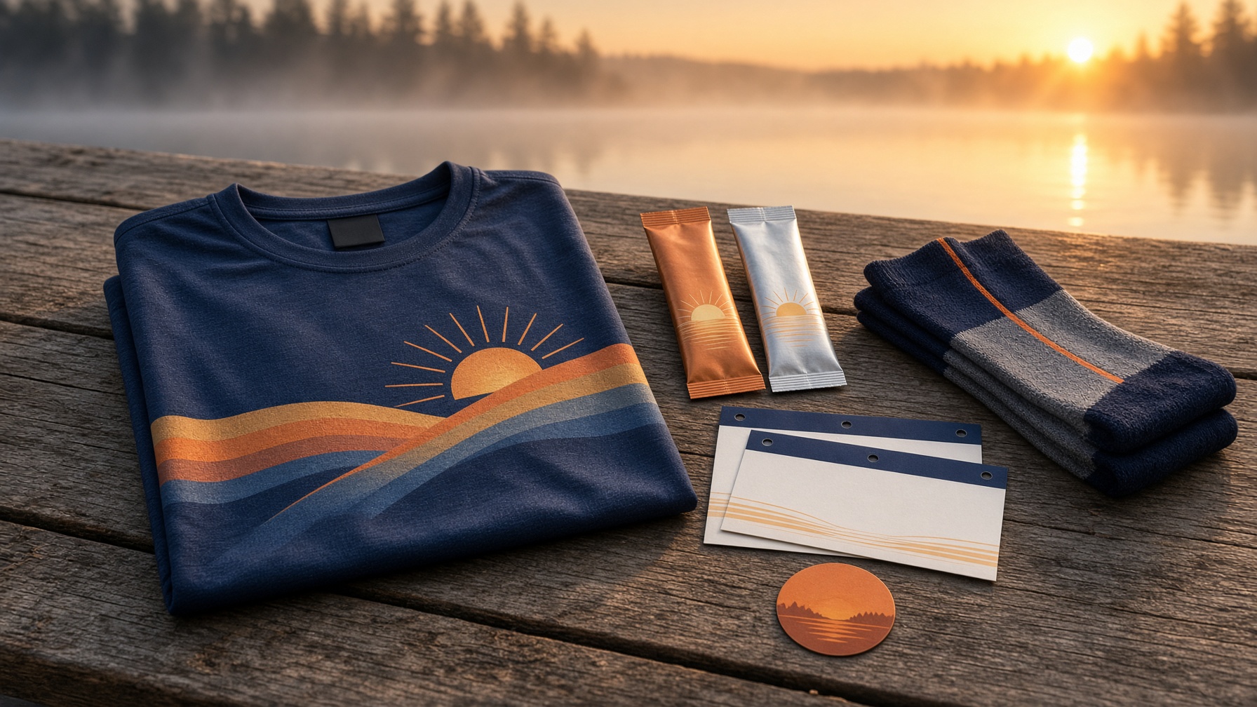 Race shirt, electrolyte packets, extra bibs, and socks